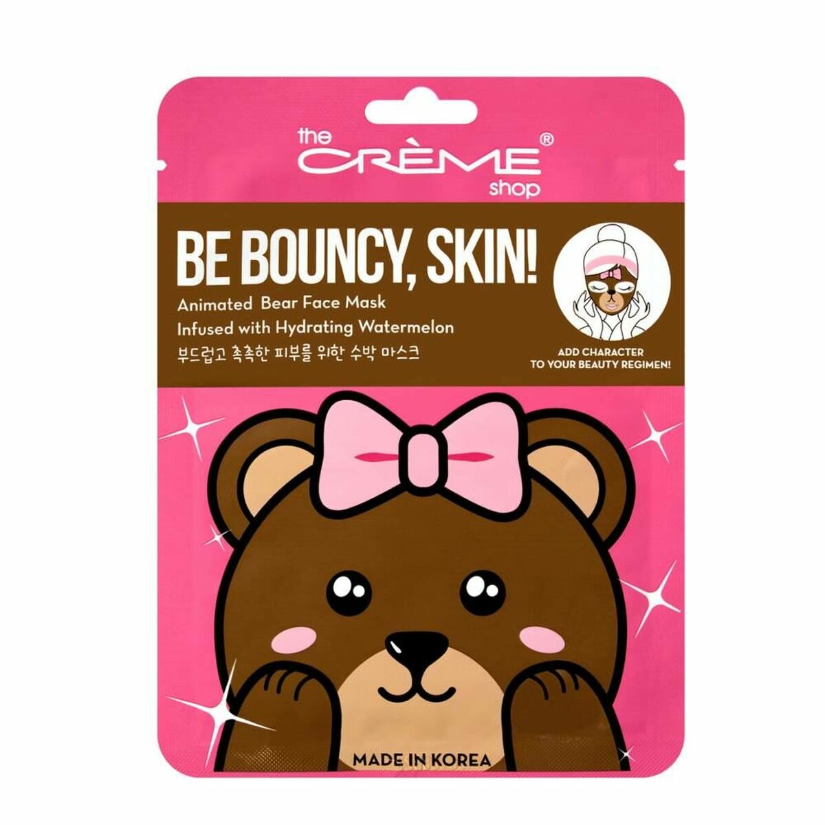Gezichtsmasker The Crème Shop Be Bouncy, Skin! Bear (25 g)