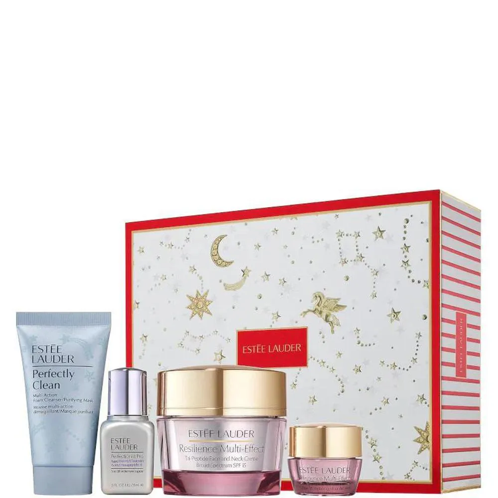 Estée Lauder Estee Lauder Resiliance Multi-Efect Crema Cara y Cuello 50ml Crema Contorno De Ojos 5ml Limpiador 30mlserum Perfectionist 15ml