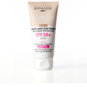Anti-aging FACIAL CREAM with color SPF50+ #bronze 50 ml