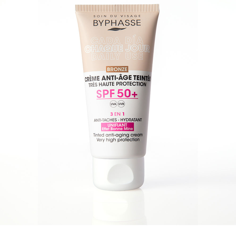 Byphasse Anti-aging FACIAL CREAM with color SPF50+ #bronze 50 ml