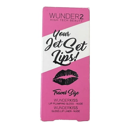 Wunder2 Your Jet Set Lips! Nude Geschensket 1.25g Lip Gloss + 0.5g Lip Liner