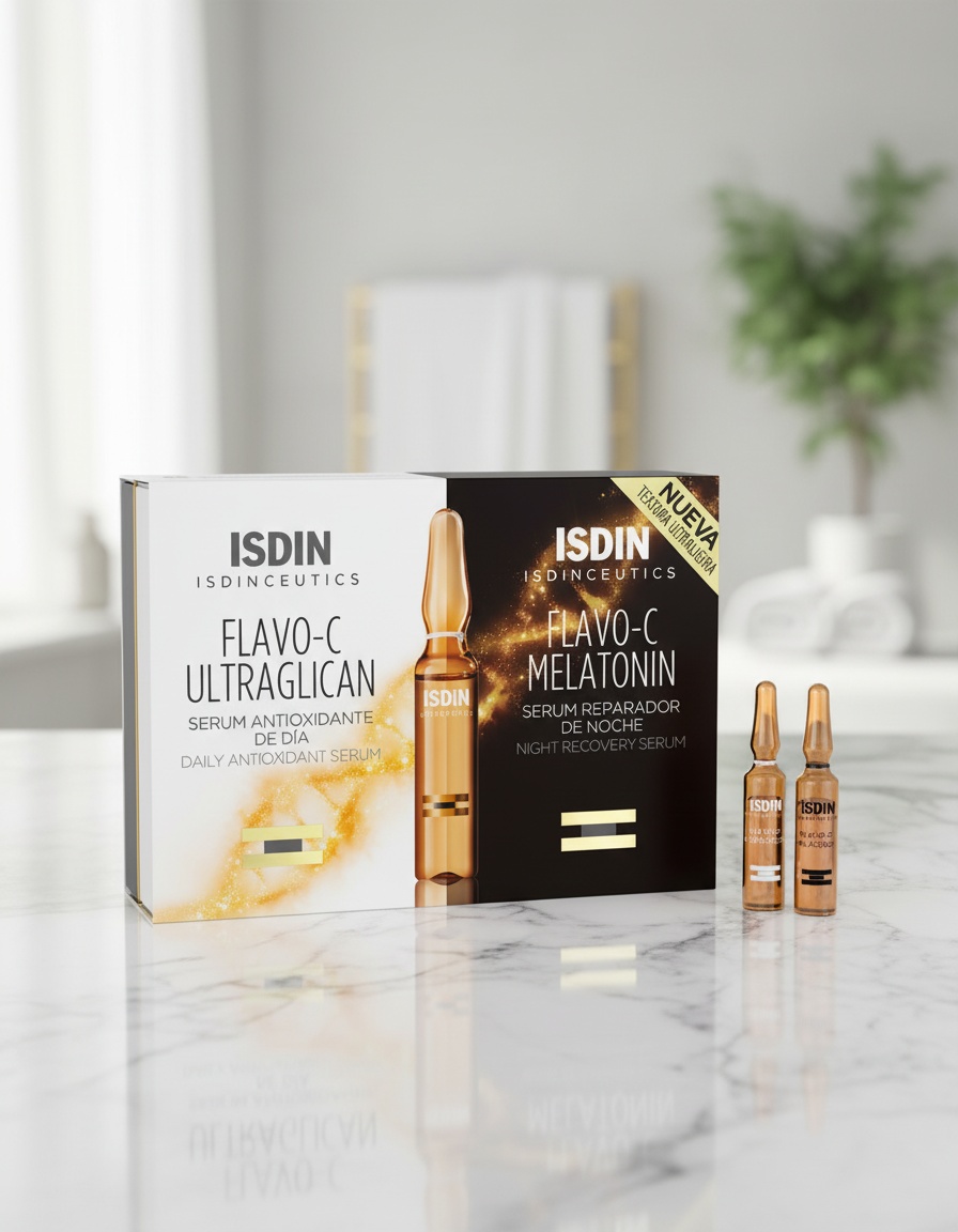 ISDINCEUTICS Flavo-C Melatonin + Ultraglican 10 + 10 ampoules - Afbeelding 2