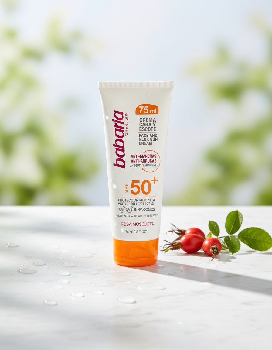 Babaria SOLAR FACE&DECOLLETE anti-stain fluid SPF50+ 75 ml - Afbeelding 2