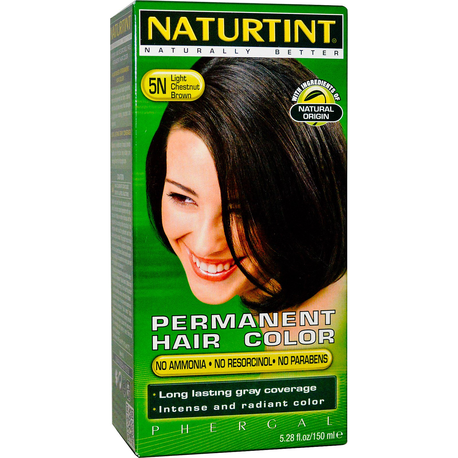 Naturtint Permanent Gel Haarverf 170ml - 5N Light Chestnut Brown
