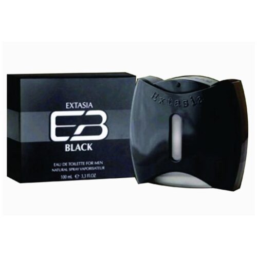 New Brand Extasia Black For Men Eau de Toilette 100ml Spray