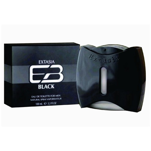 New Brand Extasia Black For Men Eau de Toilette 100ml Spray