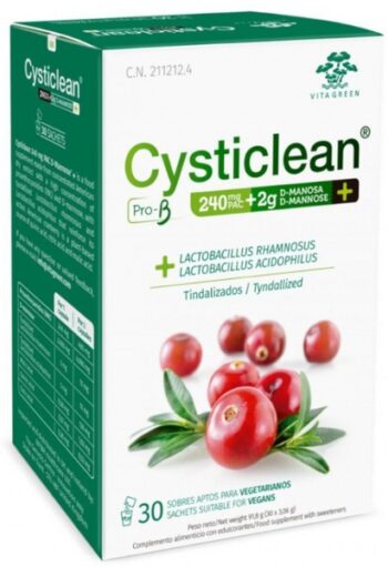 CYSTICLEAN ProB AND D-MANNOSE 240mg PAC and Cranberry sachets 30 units