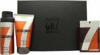 Cristiano Ronaldo CR7 Fearless Geschenkset 100ml EDT + 150ml Douchegel + 150ml Body Spray