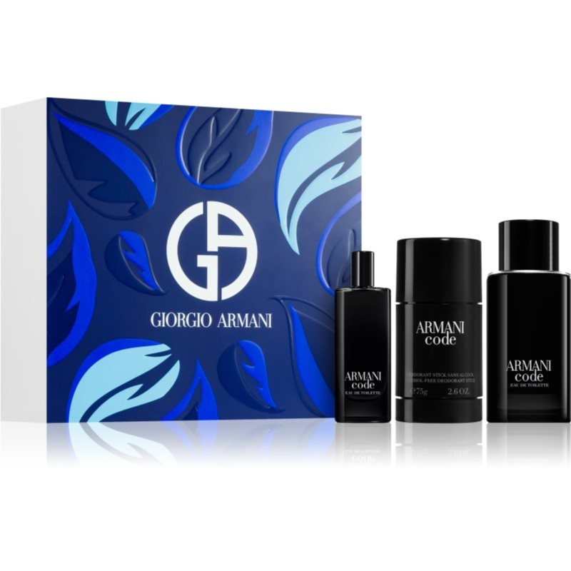 Giorgio Armani Code Gift Set 75ml EDT + 75g Deodorant Stick + 15ml EDT
