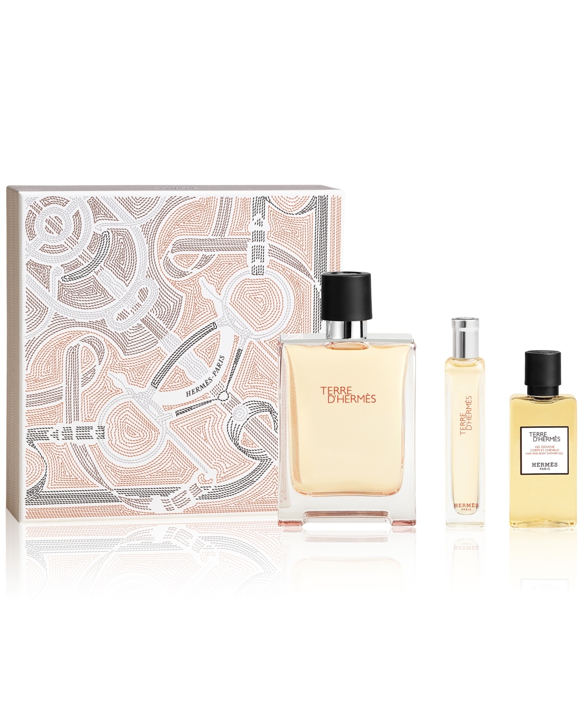 Hermès Terre d'Hermès Geschenkset 100ml EDT + 15ml EDT + 40ml Douchegel
