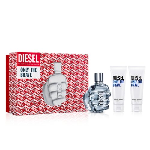 Diesel Only The Brave Gift Set 125ml EDT + 2 x 75ml Shower Gel