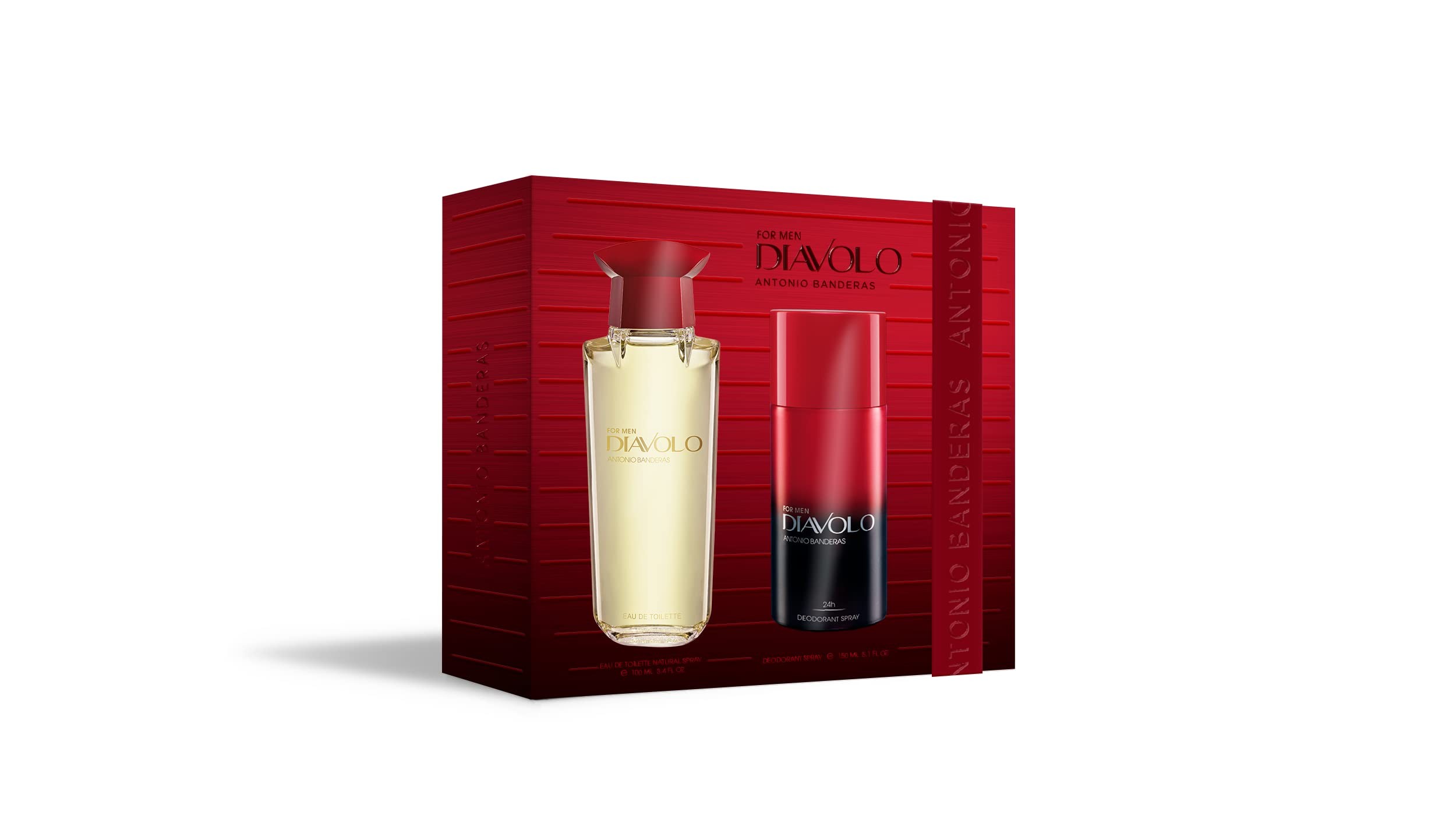 Antonio Banderas Diavolo For Men Geschenkset 100ml EDT + 150ml Deodorant Spray