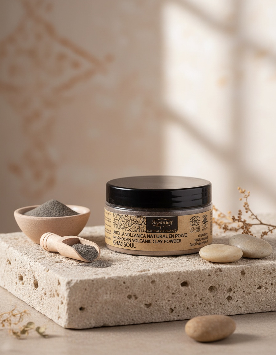 Arganour GHASSOUL CLAY MASK in powder 100 gr - Afbeelding 2