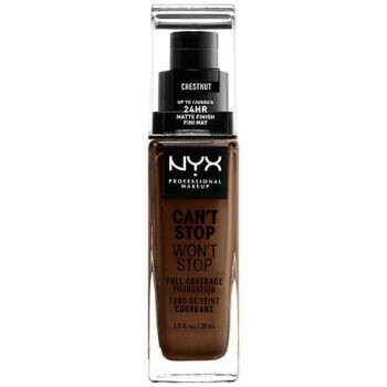 Nyx Professional Make Up CAN'T STOP WON'T STOP full coverage foundation #chestnut 30 ml
