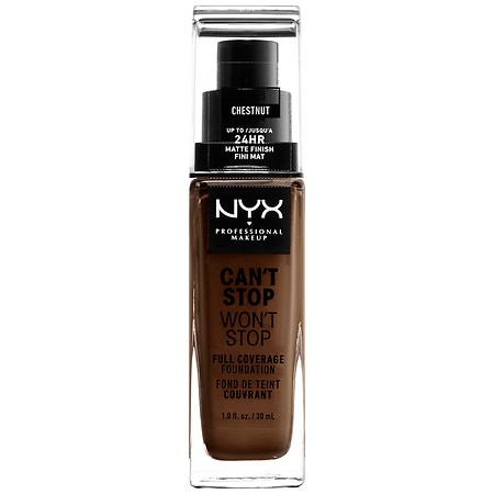 Nyx Professional Make Up CAN'T STOP WON'T STOP full coverage foundation #chestnut 30 ml