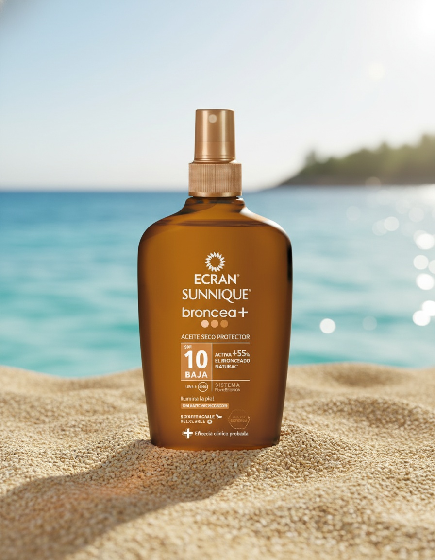 ECRAN SUNNIQUE BRONZE+ vapo oil SPF10 200 ml - Afbeelding 2