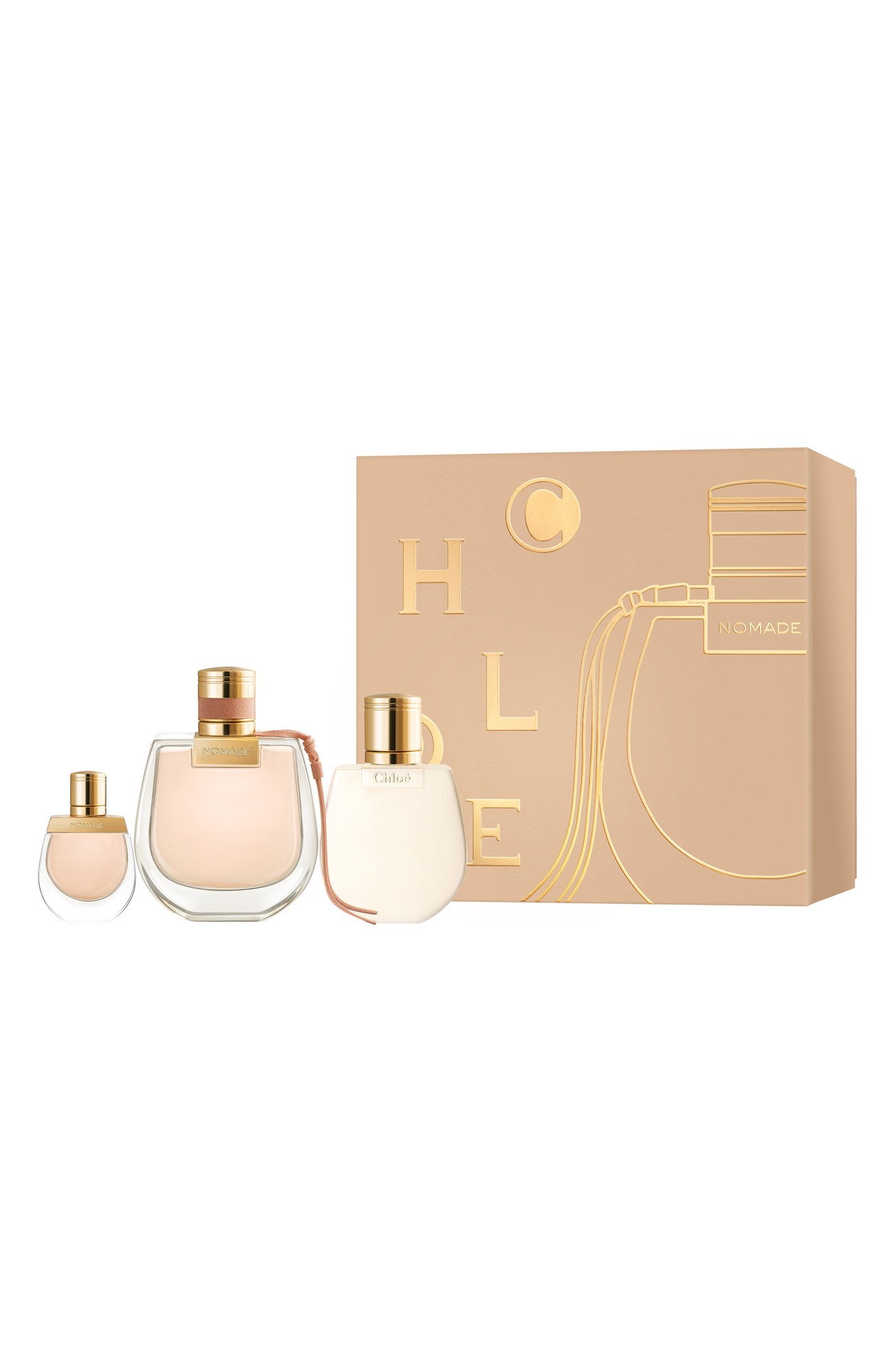 Chloé Nomade Geschenkset 75ml EDP + 5ml EDP + 100ml Body Lotion