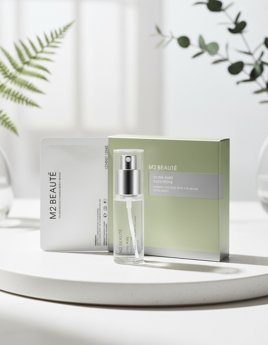 M2 BeautÉ HYBRID second skin eye mask collagen 7 aplicaciones - Afbeelding 2