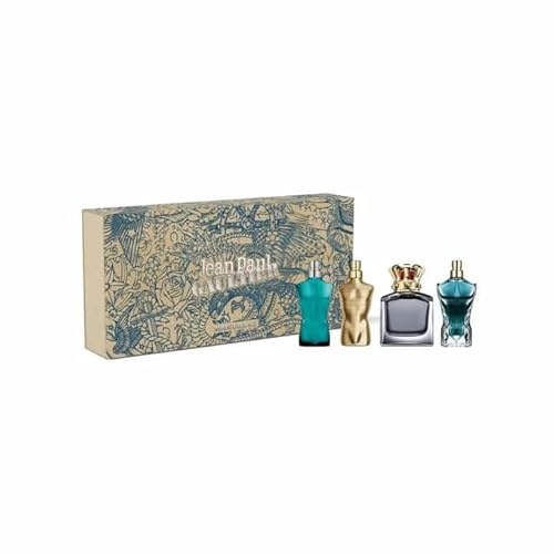 Jean Paul Gaultier Miniatures for Him Geschenkset 7ml Le Male EDT + 7ml Le Beau EDT + 7ml Scandal Pour Homme EDT + 7ml Le Male Elixir EDP