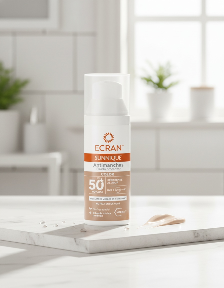 ECRAN SUNNIQUE anti-stain facial color SPF50+ 50 ml - Afbeelding 2