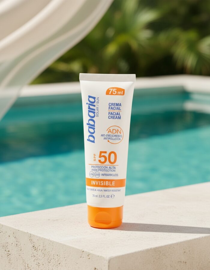 Babaria SOLAR INVISIBLE DNA facial sun cream SPF50 75 ml - Afbeelding 2