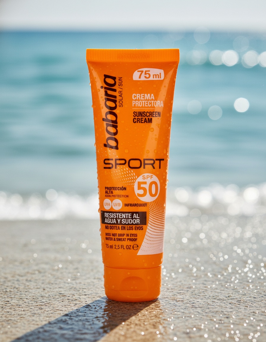 Babaria SOLAR SPORT waterproof sun cream SPF50 75 ml - Afbeelding 2