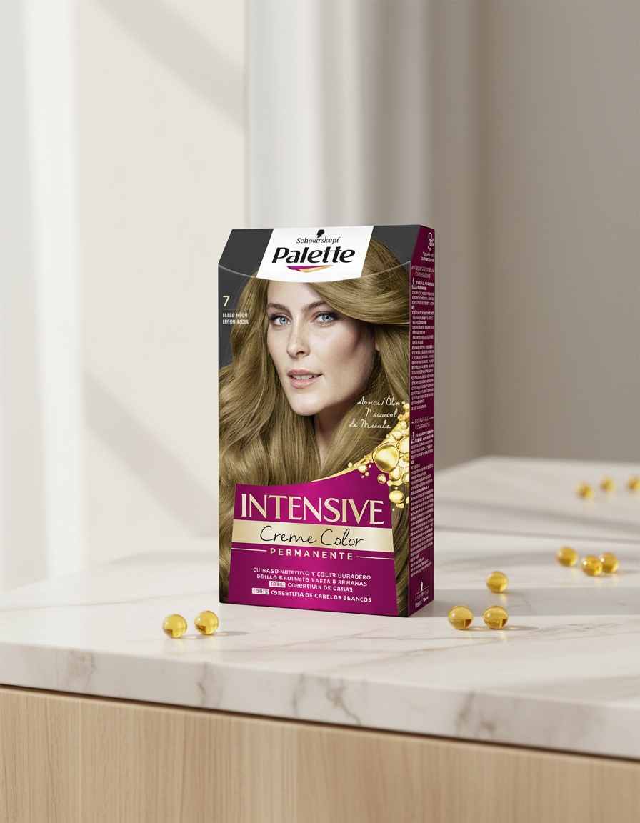 PALETTE INTENSIVE tinte #7-rubio medio 1 u - Afbeelding 2