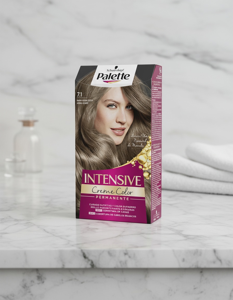 PALETTE INTENSIVE dye #7.1-medium ash blonde 1 u - Afbeelding 2