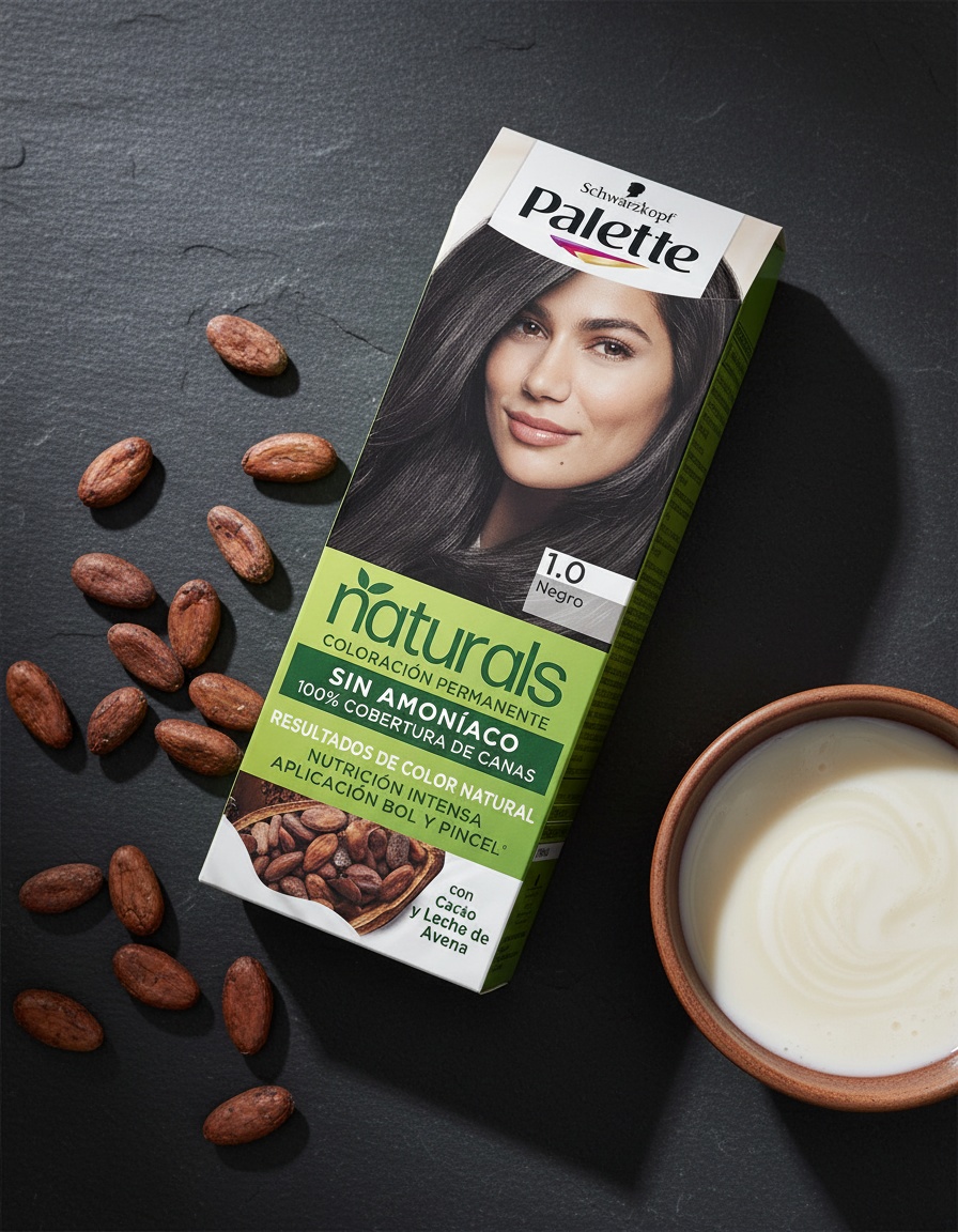 NATURAL PALETTE dye #1.0-black 1 u - Afbeelding 2