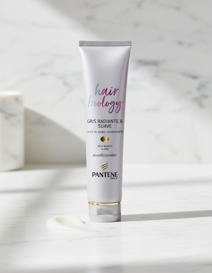 PANTENE HAIR BIOLOGY GRIS RADIANTE acondicionador 160 ml - Afbeelding 2