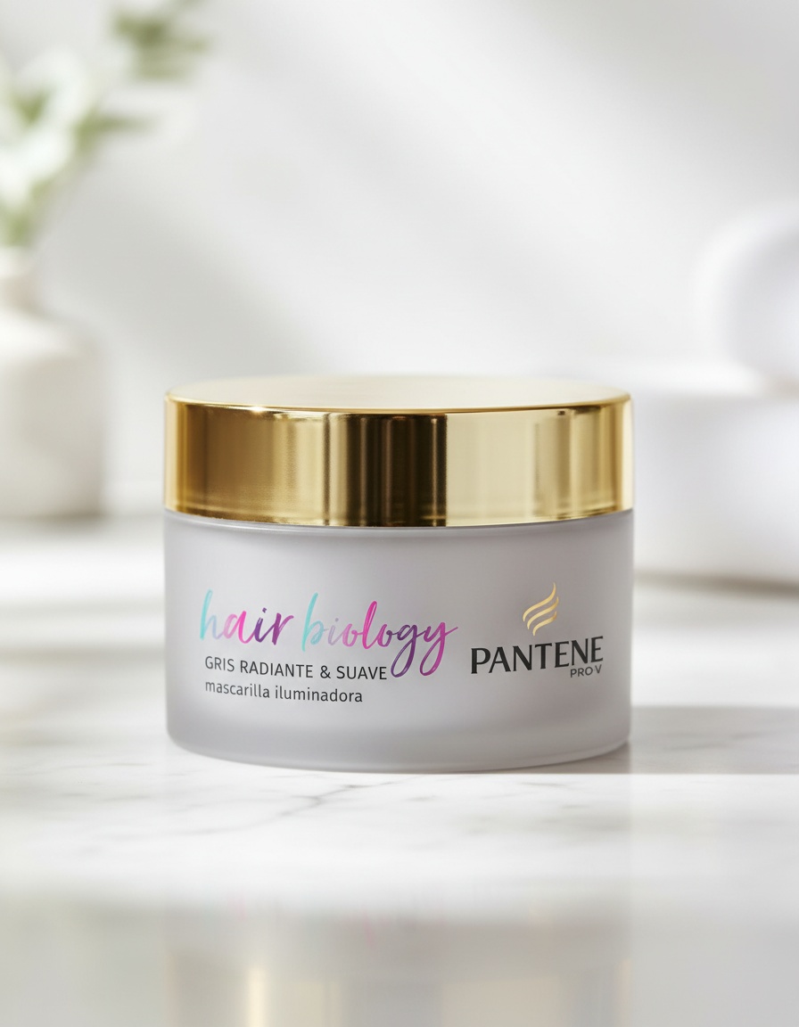 PANTENE HAIR BIOLOGY GRIS RADIANTE mascarilla 160 ml - Afbeelding 2