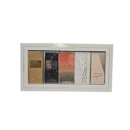 Michael Kors Fragrance Geschenkset 5ml Gorgeous! EDP + 4ml Wonderlust EDP + 5ml Sexy Amber EDP + 5ml Pour Femme EDP + 5ml Pour Homme EDP