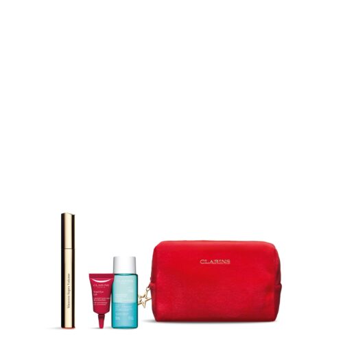Clarins All About Eyes Geschenkset 8ml Supra Volume Mascara + 30ml Instant Eye Make-Up Remover + 3ml Total Eye Lift