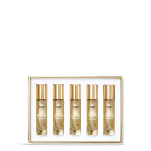 Creed Mini Gift Set: 5 x 10ml (Deze geschenkset bevat: Aventus for HerWind FlowersRoyal Princess OudSpring FlowerLove In White)