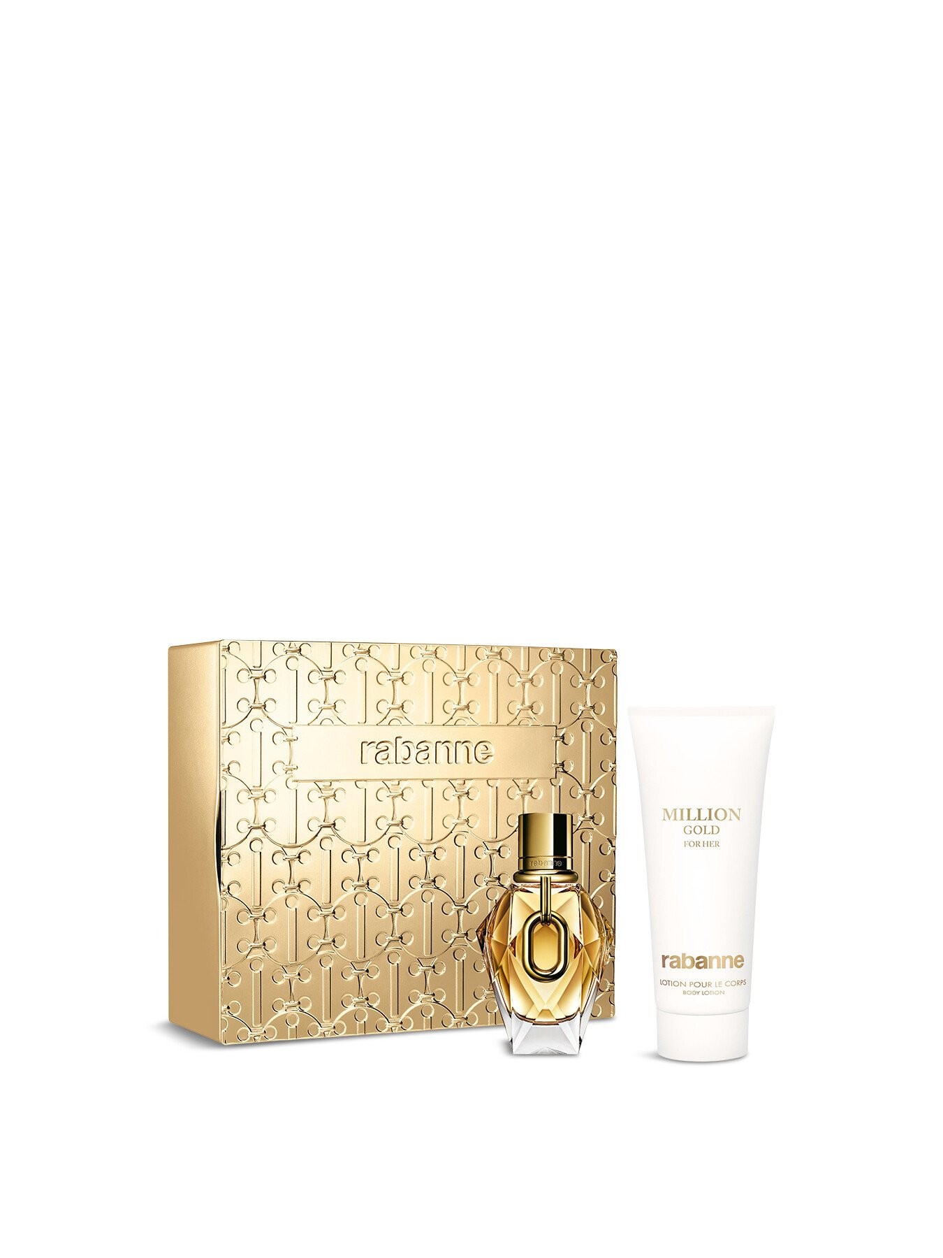 Paco Rabanne Million Gold for Her Geschenkset 50ml EDP + 100ml Body Lotion