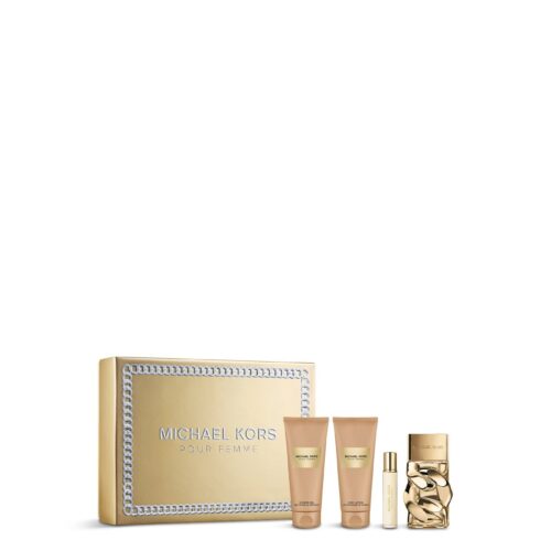 Michael Kors Pour Femme Geschenkset 100ml EDP + 100ml Body Lotion + 100ml Douchegel + 10ml EDP