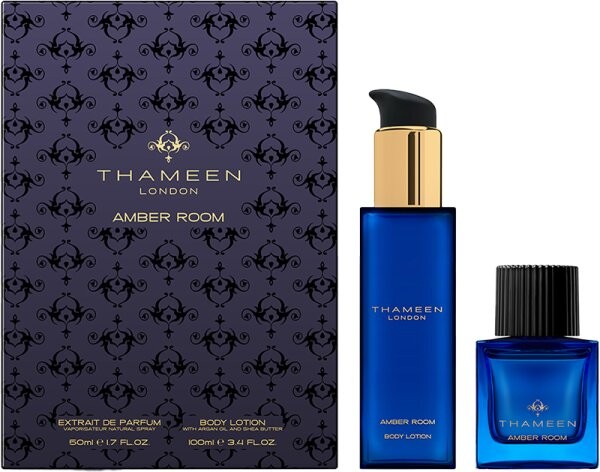 Thameen Amber Room Geschenkset 50ml Extrait de Parfum + 100ml Body Lotion