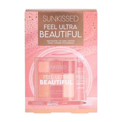 Sunkissed Feel Ultra Beautiful Geschenkset Face Palette + Lip Liner + Lipstick