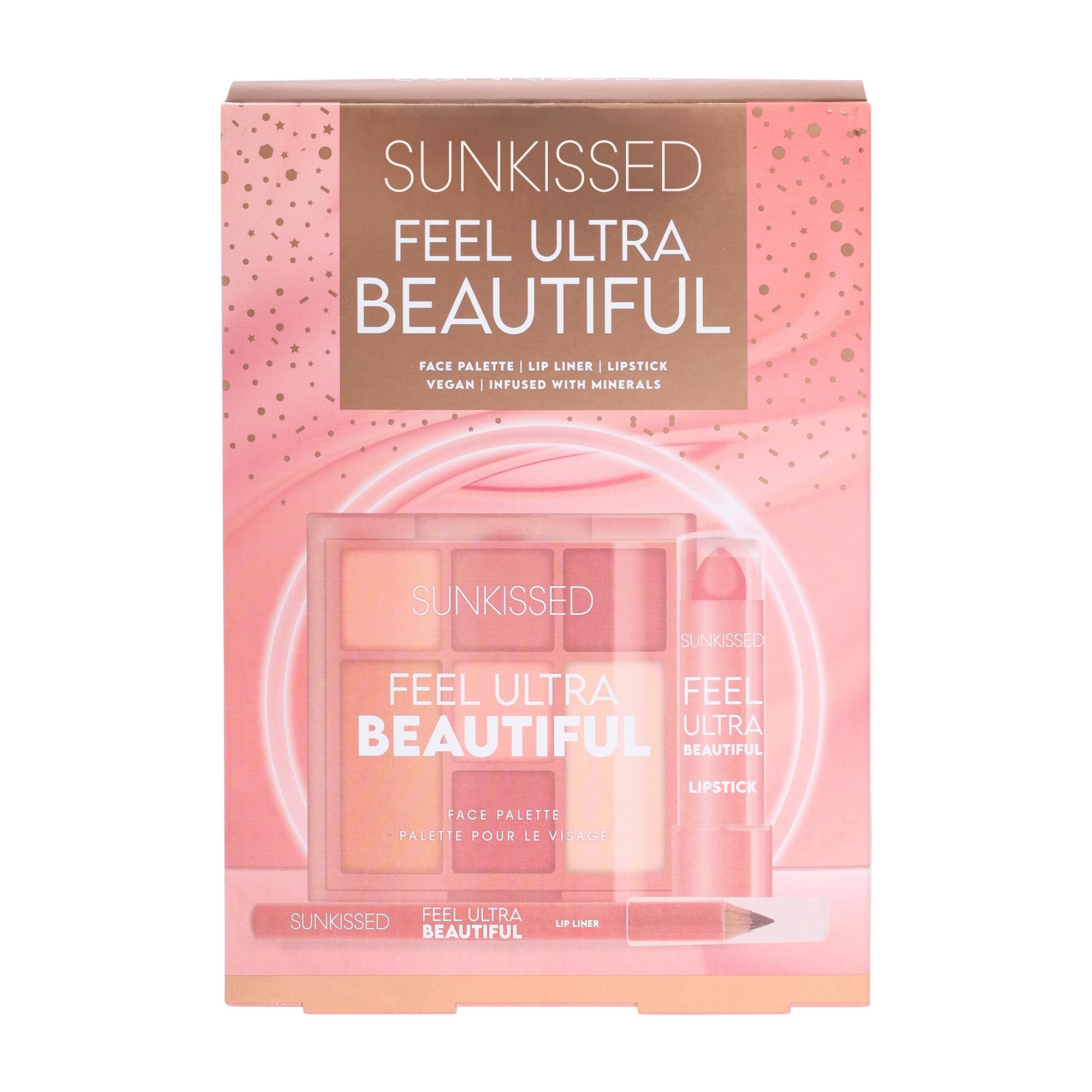 Sunkissed Feel Ultra Beautiful Geschenkset Face Palette + Lip Liner + Lipstick