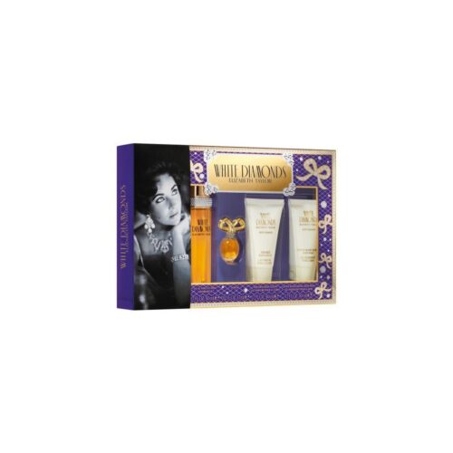 Elizabeth Taylor White Diamonds Geschenkset 50ml EDT + 50ml Body Lotion + 50ml Douchegel + 10ml EDT