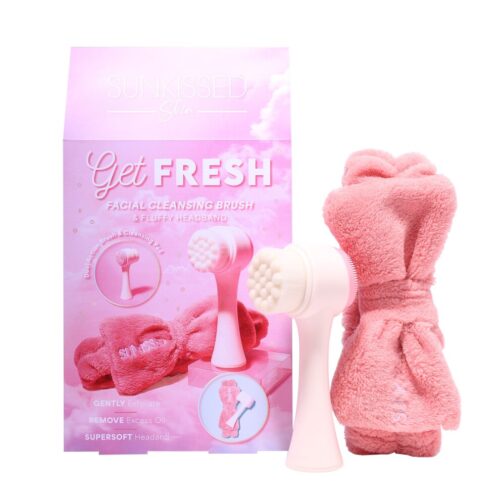 Sunkissed Skin Get Fresh Geschenkset Facial Cleaning Brush & Fluffy Haarband