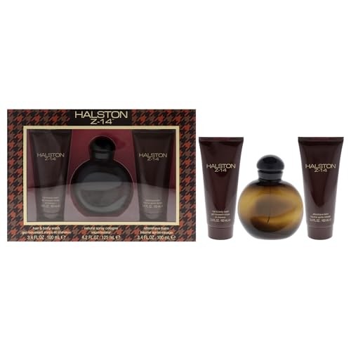 Halston Z-14 Gift Set 125ml EDC + 100ml Aftershave Balm + 100ml Body Wash