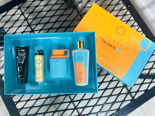 Armaf Odyssey Mandarin Sky Geschenkset 100ml EDP + 250ml Shampoo + 100ml Douchegel + 50ml Body Spray
