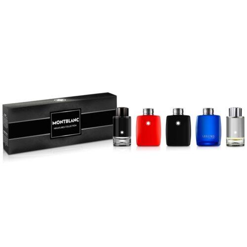 Montblanc Men's Mini Set Gift Set - 5 Pieces (Montblanc Explorer, Legend Red, Legend Eau de Toilette, Legend Blue en Explorer Platinum, elk in een flesje van 4,5 ml.)