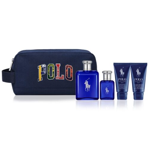 Ralph Lauren Polo Blue Gift Set 125ml EDT + 40ml EDT + 50ml Shower Gel + 50ml Aftershave Gel