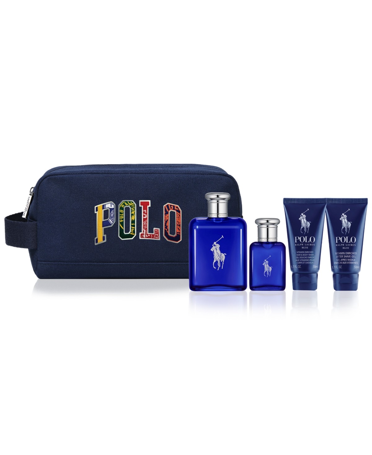 Ralph Lauren Polo Blue Gift Set 125ml EDT + 40ml EDT + 50ml Shower Gel + 50ml Aftershave Gel