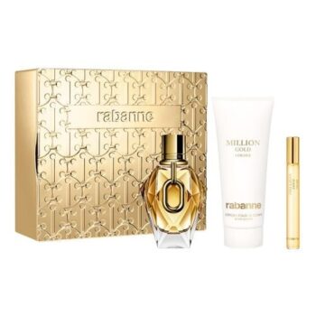 Paco Rabanne Million Gold for Her Geschenkset 90ml EDP + 100ml Body Lotion + 10ml EDP