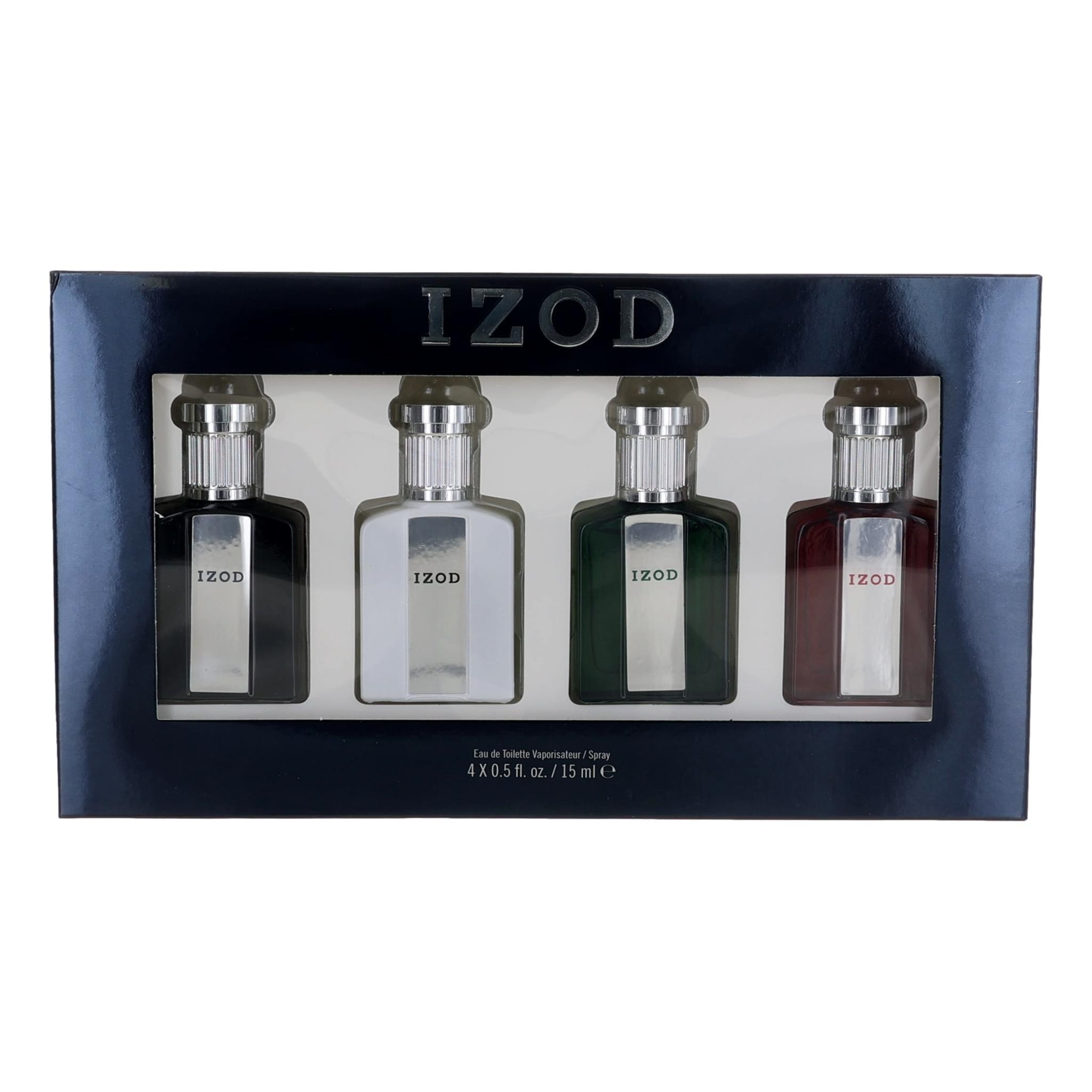 Izod Gift Set 15ml Blue EDT + 15ml Red EDT + 15ml White EDT + 15ml Green EDT