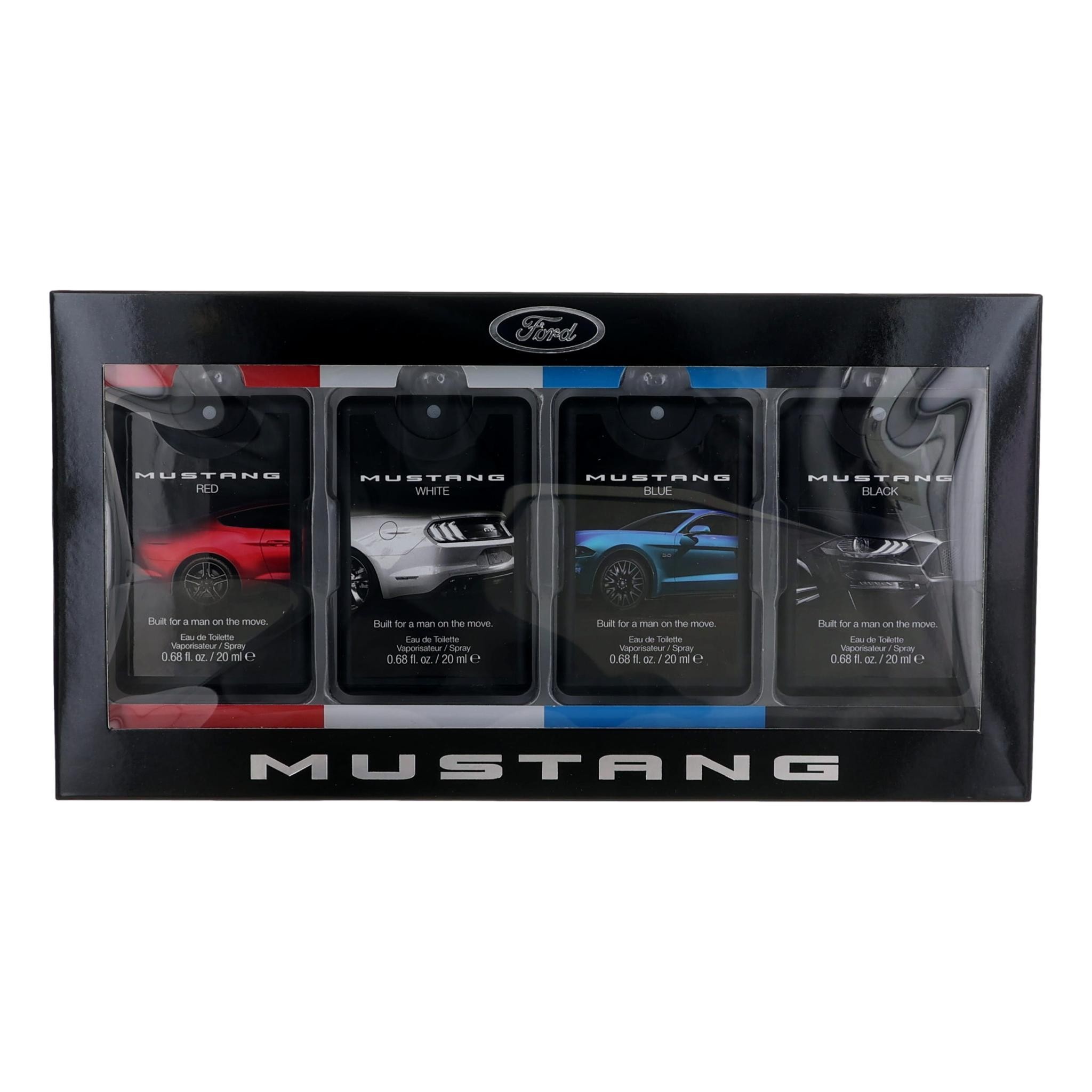 Mustang Ford Geschenkset 20ml Red EDT + 20ml White EDT + 20ml Blue EDT + 20ml Black EDT