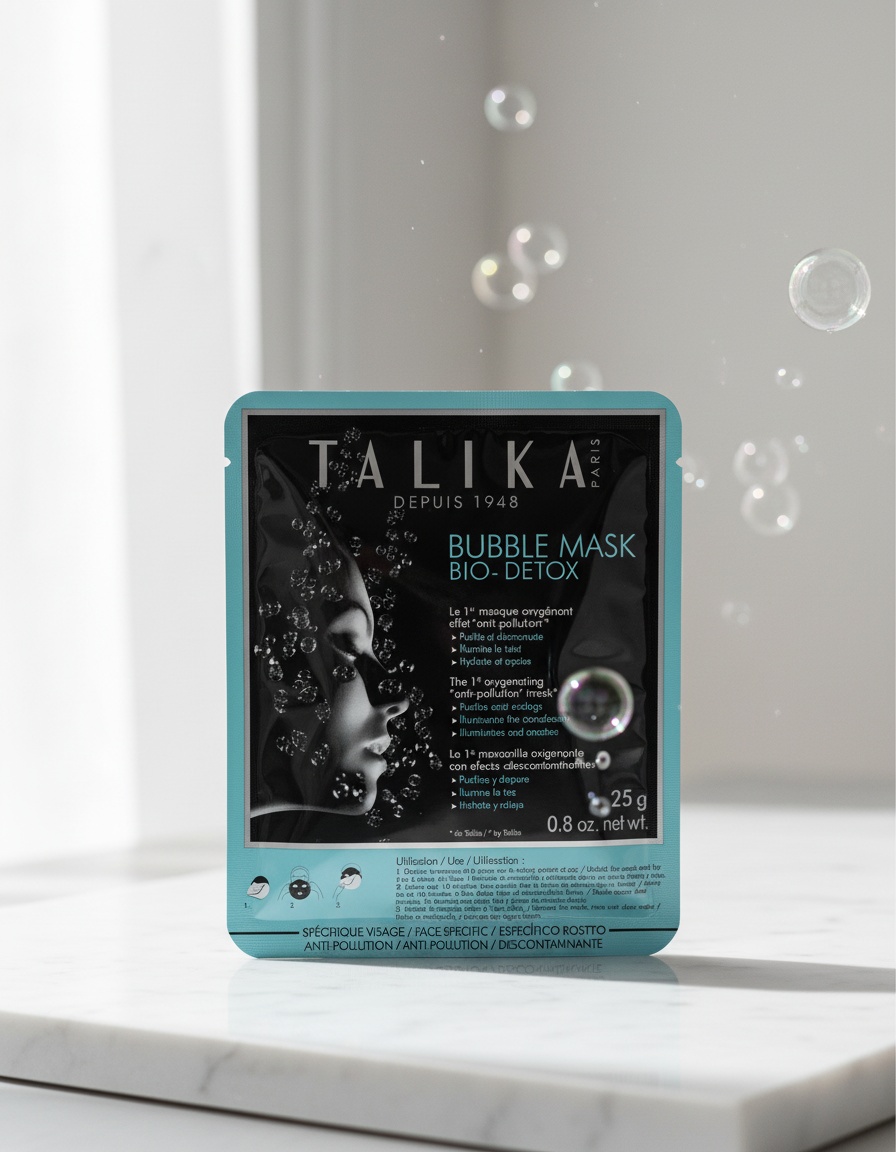 Talika BUBBLE BIO DETOX anti-pollution mask 25 gr - Afbeelding 2